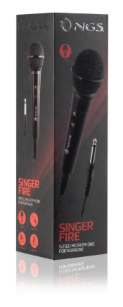 Microfone p/ Karaoke (Preto) - NGS