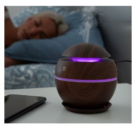 Mini Humidificador Difusor de Aromas Dark Walnut - INNOVAGOODS