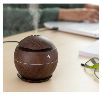 Mini Humidificador Difusor de Aromas Dark Walnut - INNOVAGOODS