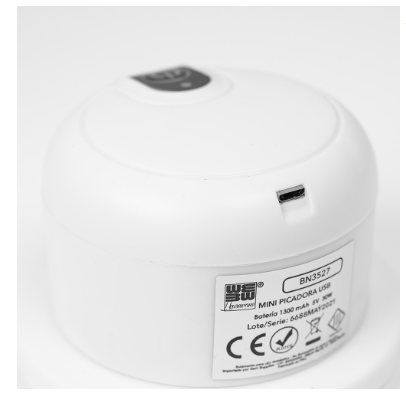 Mini Picadora 1700rpm Recarregável USB (350ml)