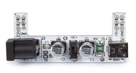 Módulo Alimentação 2 Canais p/ Placas de Ensaio de 3,3V/5V Compatível c/ Arduino - WHADDA WPM424