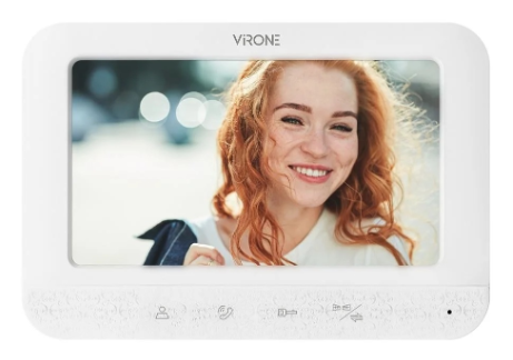 Monitor Adicional 7" p/ Video Porteiro VDP-68/W - VIRONE