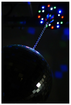 Motor de Bola de Espelhos a Bateria c/ 18 LEDs - beamZ