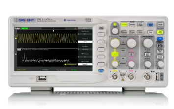 Osciloscópio Digital 2 Canais 100Mhz 7" Cores USB / LAN - SIGLENT SDS1102CML+