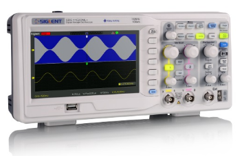 Osciloscópio Digital 2 Canais 100Mhz 7" Cores USB / LAN - SIGLENT SDS1102CML+