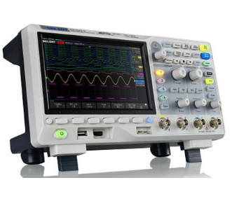 Osciloscópio Digital 4 Canais 100MHz 7" Cores USB / LAN - SIGLENT