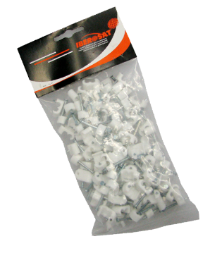 Pack 100x Abraçadeiras Duplas 5mm c/ Prego