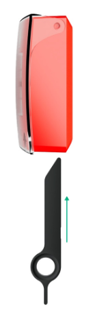 Pack 10x Ferramentas de Reposição do Botão de Alarme p/ AJ-MANUALCALLPOINT (Preto) - AJAX