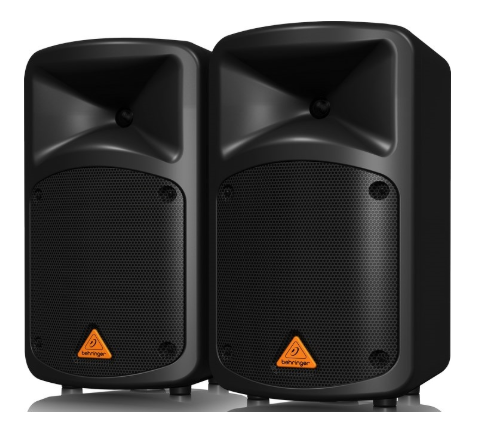 Pack 2x Colunas Amplificadas 2 x 8" 500W (EPS500MP3) - Behringer