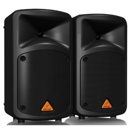 Pack 2x Colunas Amplificadas 2 x 8" 500W (EPS500MP3) - Behringer