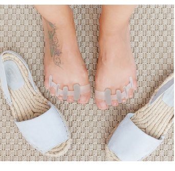 Pack 2x Separador de Dedos dos Pés em Silicone p/ Relaxamento - INNOVAGOODS