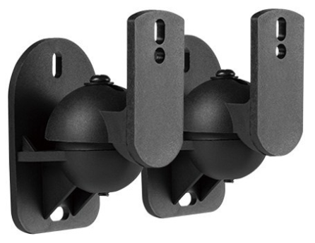 Pack 2x Suportes de Parede Preto p/ Colunas (HTS15) - AUDIZIO