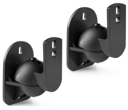 Pack 2x Suportes de Parede Preto p/ Colunas (HTS15) - AUDIZIO