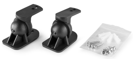 Pack 2x Suportes de Parede Preto p/ Colunas (HTS15) - AUDIZIO