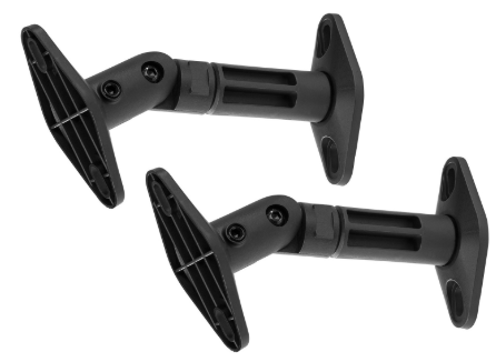 Pack 2x Suportes de Parede Preto p/ Colunas (HTS20) - AUDIZIO