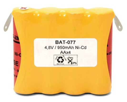 Pack Bateria Ni-Cd 950mAh 4,8V - SAFT