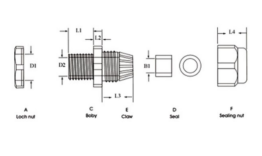 Passa Fios Estanque PG 7 (Ø 3 ~ 6,5mm) - VELLEMAN