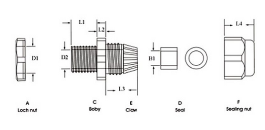 Passa Fios Estanque PG 11 (Ø 5 ~ 10mm) - VELLEMAN