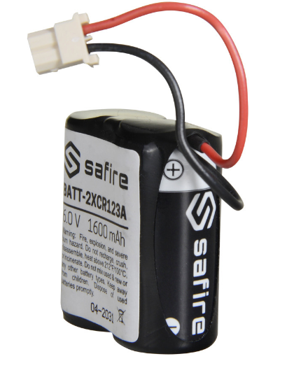 Pilha Acumuladora 6V 1600mAh (CR123A / CR17345 / 5018LC) c/ Conector Molex 5284 - SAFIRE