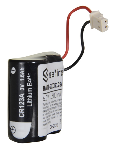 Pilha Acumuladora 6V 1600mAh (CR123A / CR17345 / 5018LC) c/ Conector Molex 5284 - SAFIRE