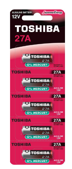 Pilha Alcalina 12V 27A - TOSHIBA