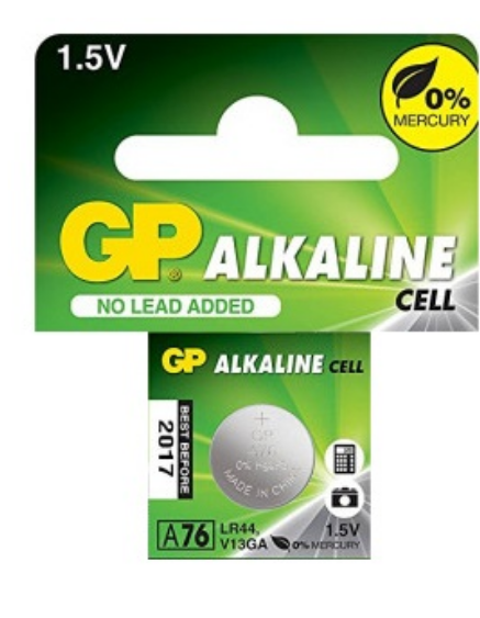 Pilha Alcalina 1,5V LR44/AG13/V13GA/A76 - GP