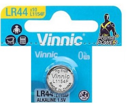 Pilha Alcalina 1,5V (G13/AG13/L1154/LR44/157/V13GA/RW82/A76) - VINNIC