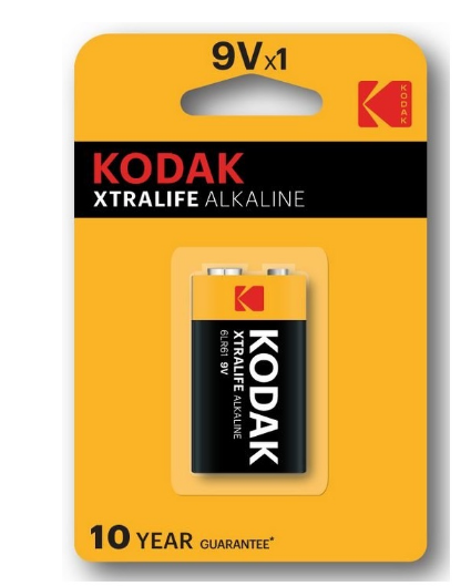 Pilha Alcalina 9V 6LR61 - KODAK