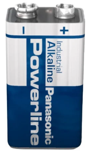 Pilha Alcalina Industrial 9V PP3 / 6LR61 - PANASONIC