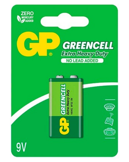Pilha GREENCELL 9V 6LR61 - GP