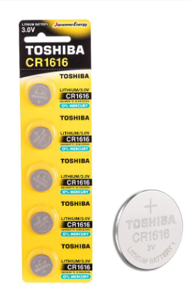 Pilha Lithium CR1616 - Bl5 3V - TOSHIBA