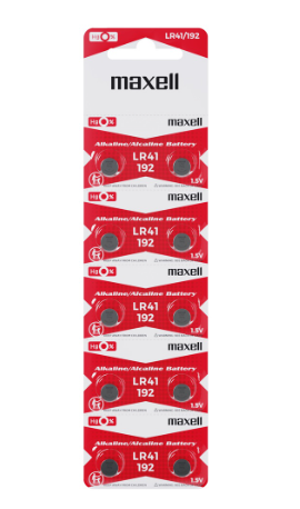 Pilha Lr41 Mercúrio 1.5V - MAXELL