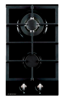 Placa 2 Bocas a Gás 300x520mm (Preto) - JOCEL