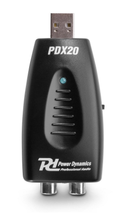 Placa Interface de Áudio Digital USB -> RCA Analógico (PDX20) - Power Dynamics