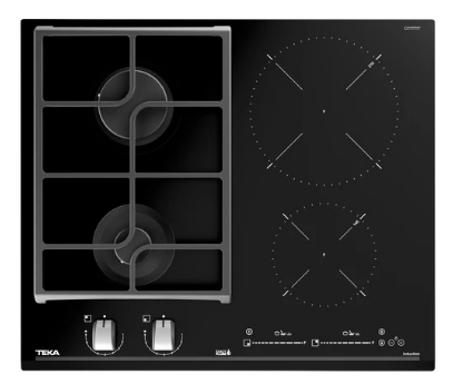 Placa Mista 60 cm 4 Zonas 3500W JZC 64322 AB (Preto) - TEKA