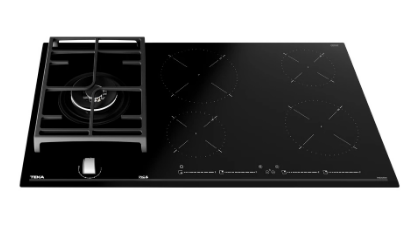 Placa Mista 90cm 5 Zonas 7200W JZC 95314 ABN (Preto) - TEKA