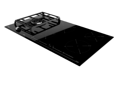 Placa Mista 90cm 5 Zonas 7200W JZC 95314 ABN (Preto) - TEKA