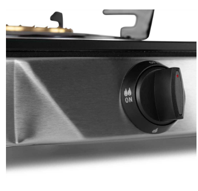Placa a Gás p/ Balcão 2 Zonas FO 2720 (Preto/Inox) - ORBEGOZO