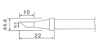 Ponteira 3mm p/ Estação Soldadura 51091