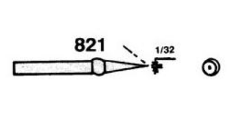 Ponteira p/ Ferro Soldar 0.8 mm 45ø