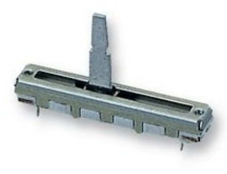 Potenciometro Deslizante 75x9mm 10K Linear Stereo