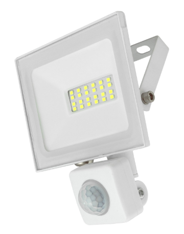 Projector LED Slim IP65 220V Branco F. 6000K 20W 2050Lm c/ Sensor (Branco)