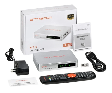 Receptor Cabo DVB-C + TDT DVB-T2 Full HD Wi-Fi - GTMedia V7 TT