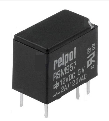Relé 5V CC 1 Contacto 2A SPDT (12,6 x 10 x 7,8mm)