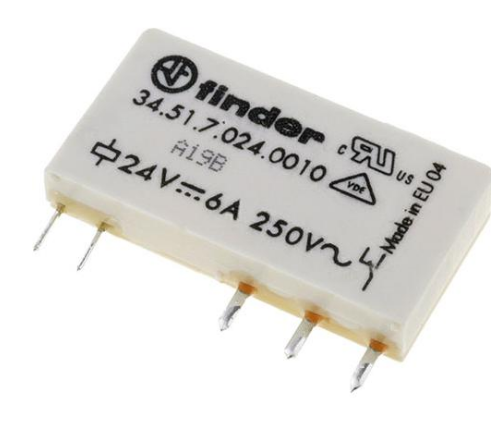 Relé SPDT 24VDC 6A Contacto Simples (25x5x15mm) - FINDER