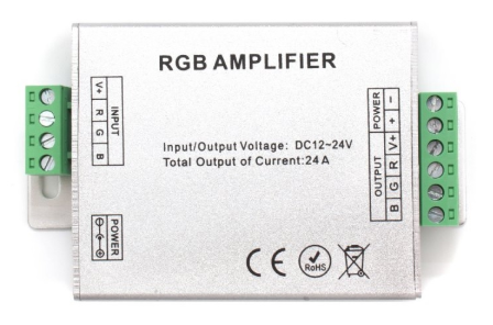 Repetidor/Amplificador RGB de 12V-24V 288W 3x 8A