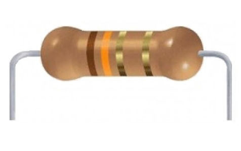 Resistencia 1/4W 3K9