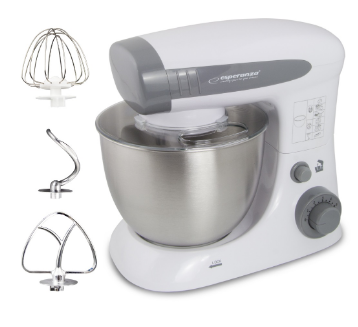 Robot de Cozinha / Processador de Alimentos 4L 800W (Branco) - ESPERANZA