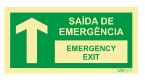 Saída de Emergência - Fotoluminescente (200mmx100mm)