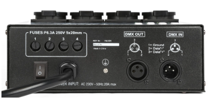 Sequenciador DMX DMX512 com 4 Canais (5A Canal) - beamZ